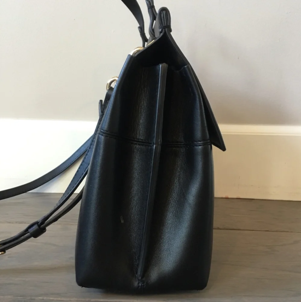 Tory Burch Block-T Leather Satchel